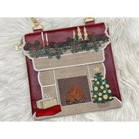 TopZip Flap Bag - Winter Fireplace