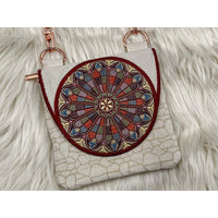 TopZip Flap Bag - Stained Glass Window