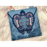 TopZip Flap Bag - Sea Turtle