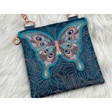TopZip Flap Bag - Stained Glass Butterfly