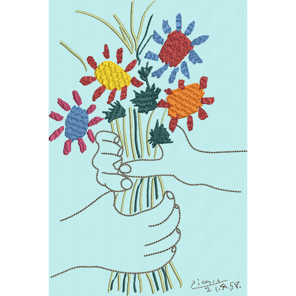 Picasso's Bouquet of Peace - 6X10