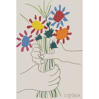 Picasso's Bouquet of Peace - Large Hoop