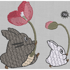Flower Totoro - 4X4