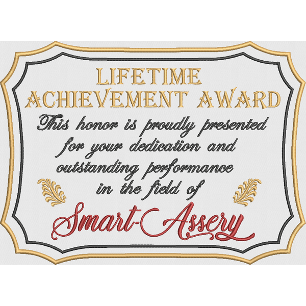 Lifetime Achievement Award - Large Hoop