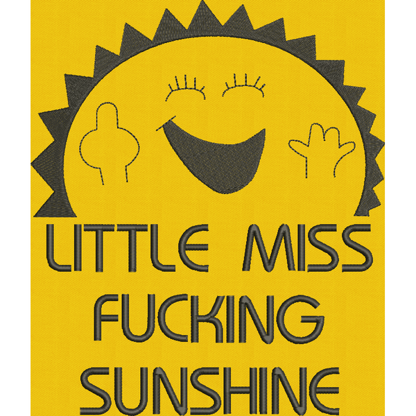Little Miss Sun - Large Hoop