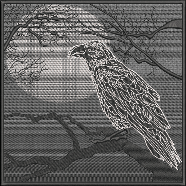 Moonlit Raven