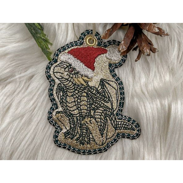 Ornament - Baby Dragon Santa