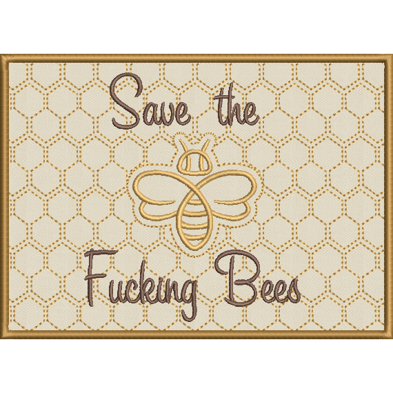 Save the Bees Applique