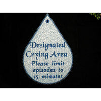 Sign 10X7 - Crying Area