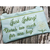 ZipBag - Emotional Baggage with Hand-Stitch Effect