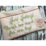 ZipBag - Emotional Baggage with Hand-Stitch Effect