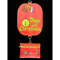 Christmas Advent Grinch - Large Hoop